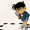 blueshiftofdeath: conan with a magnifying glass looking at the ground (investigation)