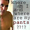 king_touchy: Jim does not know where his pants are. (pants)