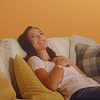 celli: Bess from Nancy Drew (the TV show) lying back on a couch smiling (bess marvin)