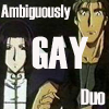 sarajayechan: Marron Glacé and Gateau Mocha with the text "ambiguously gay duo" ([Sorcerer Hunters] Marron/Gateau)