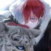 swellter: Fanart by @mudubu00 (Heart: Snow Leopard)