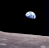 agarr: A photo of the Earth with the moon in foreground from Apollo 8 mission by William Anders (Default)