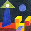 sixbeforelunch: abstract art consisting of colorful shapes, no text (abstract art - colorful shapes)