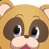 arf: (tanuki face)