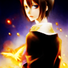 orphedice: Kanon from Umineko; a black-haired boy standing in a swarm of golden butterflies at night (Default)