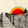bossymarmalade: a rainbow over a pier (urban rainbows and fishing villages)