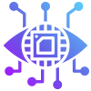 tropicsbear: An eye with a circuit board pattern (Technology)
