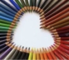 roina_arwen: Colored pencils arranged to form a heart (Pencil Heart)