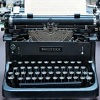 severina: (writing: typewriter)