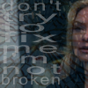 lilly_c: Serena behind broken glass don't try to fix me i'm not broken faded text (Serena)