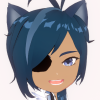 yurisspanx: Chibi version of Kaeya from Genshin Impact with cat ears. He is grinning mischievously. (Default)