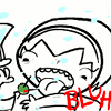 lovecraftcomplex: Rose Lalonde, disliking a martini in a humorous fashion. (Bluh bluh.)