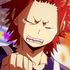 tropicsbear: Kirishima Eijirou from BnHA clenching his fist and trying not to cry (BnHA: Kirishima overcome by manly emotio)