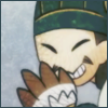 hokuton_punch: Screenshot of chibi Koumei and his fan from Paripi Koumei. (paripi koumei fan)