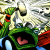 omens: the frog version of thor from pet avengers (frogthor)