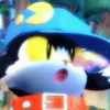 biddyfox: Klonoa from Klonoa: Door to Phantomile, a black cat. long ears, blue hat, red collar. (:O)