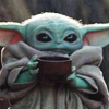 wendelah1: Baby Yoda holding a cup (Baby Yoda)