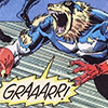 stevetonyhorrorwolf: Cap Wolf with a ripped uniform and helmet growling "GRAAARR!" (Cap Wolf)
