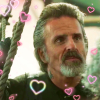 strangeblueglow: Izzy from OFMD, with hearts all over the image (ofmd)