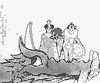 blood_of_tiamat: Two people seated in a friendly dragon's mouth (Nemo + dragon)