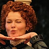 wembley: Rebecca Wisocky (Hetty) blowing a kiss (ghosts hetty kiss)