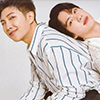 bethctg: Seokjin and Namjoon of BTS leaning against each other (bts - namjin reclining)