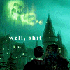 torino10154: Harry and Dumbledore looking at the Dark Mark over Hogwarts (Well Shit)