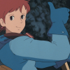 suzume: Nausicaa in the film throwing a thumbs-up to the viewer (Nausicaa giving a thumbs-up)