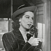 eye_of_a_cat: Screenshot of Hildy from His Girl Friday, speaking into a phone (hisgirlfriday)