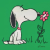 kaishin108: Snoopy w flower (Snoopy w flower)