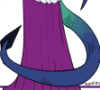 double_dragon_duchess: tail coiled in front of dress (get some tail)
