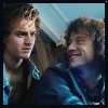 suzy_queue: Steve and Eddie stare at each other in the cabin of an RV (Stranger Things: Steve and Eddie)