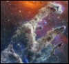 ursapancakes: The Pillars of Creation, as photographed by the James Webb Space Telescope. (pfp)