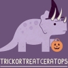misbegotten: A triceratops goes trick or treating (Autumn TrickorTreatceratops)