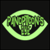 panopticonseye: the words "panopticon's eye" in light green over a cartoonish outline of an eye in slightly darker green, on a black background (pic#16257686)