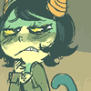 rogueofheart: art by <user name="askleijon" site="tumblr.com"> (nepeta: suddenly feel sick)