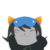 rogueofheart: art by <user name="unclehemi" site="tumblr.com"> (nepeta: smoosh face)