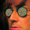 wildandprecious: Picture of Crowley from Good Omens wearing groovy glasses. (Crowley)