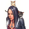 girlverine: (Covered in cats.)