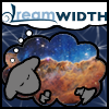 sixbeforelunch: a cartoon sheep with an image of a nebula as its fleece. The sheep is sleeping and in a thought bubble above its head is the Dreamwidth logo (dreamwidth sheep)