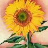 wendelah1: Painting: "Sunflower, New Mexico" by Georgia O'Keeffe (Artist: Georgia O'Keeffe)