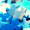 scintilla10: Puzzle pieces in shades of blue (Stock - puzzle pieces - blue)