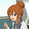 hojarasca: Natsume from My Little Monster, with a surprised expression on her face. (natsume)