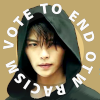 mekare: "Vote to end OTW racism" Xiaoge's face in the middle (End OTW racism vote Xiaoge)