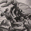 philomytha: Biggles & co fighting a giant crab (biggles giant crab)
