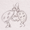 anerea: Bugs hugging (Or dancing. Or both.) (bug)