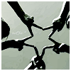jesse_the_k: 5 people's V fingers touch to make a star viewed from below (star team)