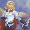 likemybooks: Taryon brandishing a sword and smiling (heroism)