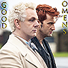 mxcatmoon: Good Omens - A & C (Good Omens - side view)