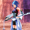 onegrownup: Aqua inspecting the Master's keyblade (keyblade)